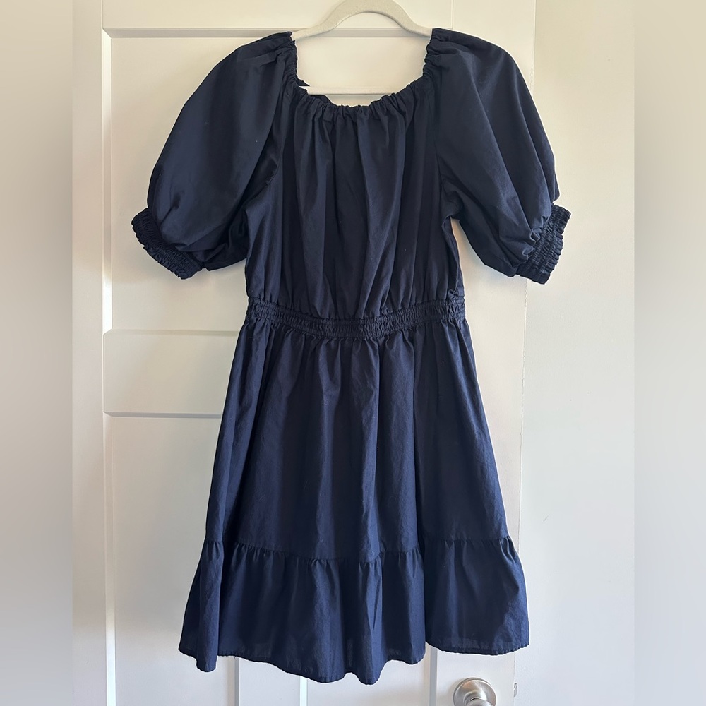 GAP navy blue poplin dress, size medium
